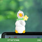 ✨Cute White Goose Car Dashboard Ornament – The Cutest Passenger in Your Car💕