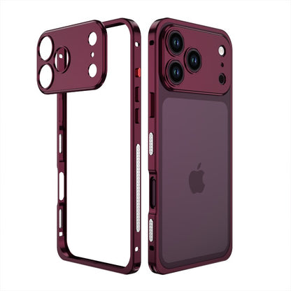 📱✨ Telefoonhoes met metalen rand – camerabescherming en schokbestendig frame