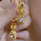 ✨ Gold Crystal Drop Earrings – Elegant Statement Jewelry for Women