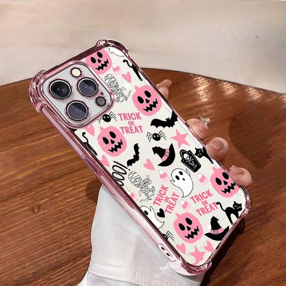 🎃 Halloween Pumpkin & Bat Air-Cushion Phone Case👻📱
