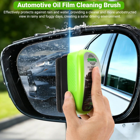 🚗✨ Car Glass Oil Film Cleaning Brush – Windshield & Window Cleaner