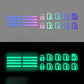 🚗 Glow Car Button Stickers