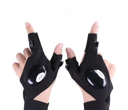 🔦🧤 LED Work Light Gloves – Hands-Free Lighting for Car Repairs