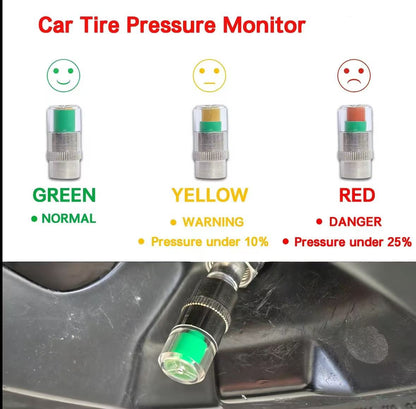 🚗 Tire Pressure Monitoring Caps – Visuele bandenspanningsindicatoren
