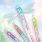 🪷✨ Dragonfly Wing Gel Pen – Cute Smooth Black Ink Pen for Students