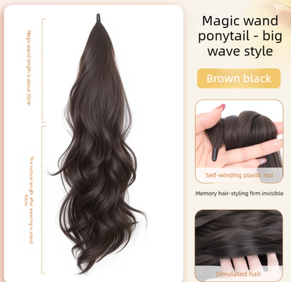 Magic ponytail hair extension volume curly straight 2026 new