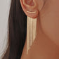 ✨ Long Tassel Statement Earrings – Bold Asymmetrical Drop Earrings