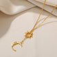☀️🌙 Zon & Maan Ketting – Elegante Damesketting