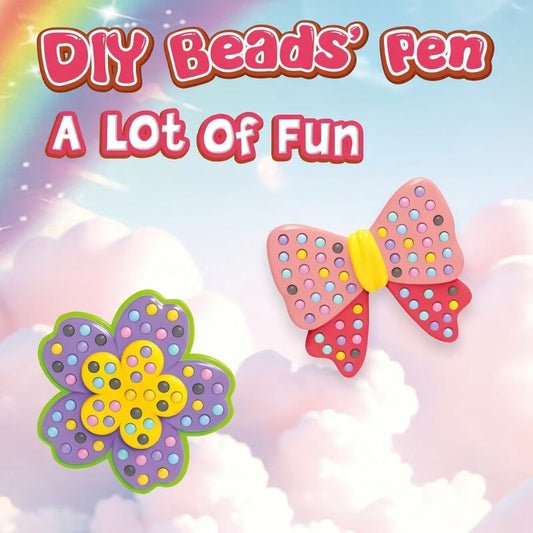 🌈✨ Create Sparkling Art with DIY Beads Pen – Fun Craft Activity