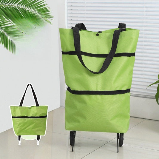 🛒 Foldable shopping trolley with wheels