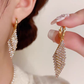 ✨ Sparkling Geometric Rhinestone Drop Earrings – Elegant Statement Earrings