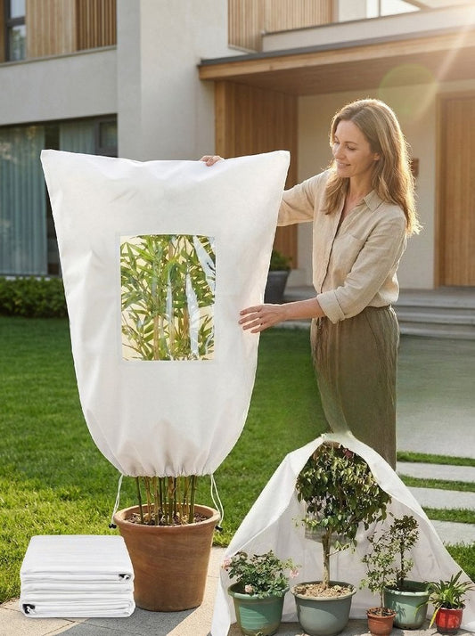 🌿 Plant Winter Protection Cover – Transparent Frost & Cold Weather Shield