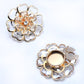 ✨ Elegant Rhinestone Flower Cuff Button for Shirt Collar & Clothing Decoration
