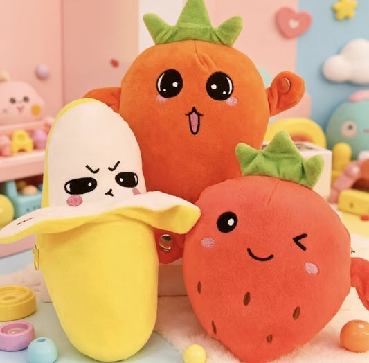 🍌🍓🥕 Interactieve Muziekknuffel – Fruit Speelgoed
