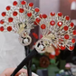 Elegant Peacock Hair Clip for Stylish Bun Hairstyles 2026