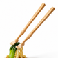 🦶 Foot Chopsticks with Straw – Creative 2-in-1 Eating Utensil