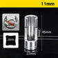 🛠️🚗9-Piece 10–22mm Hex Socket Set
