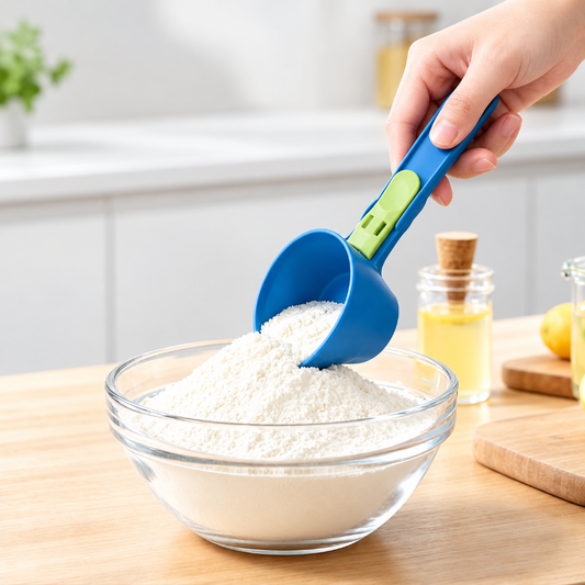 🥤✨ Proteïnepoeder Maatlepel met Lekvrije Schuifsluiting