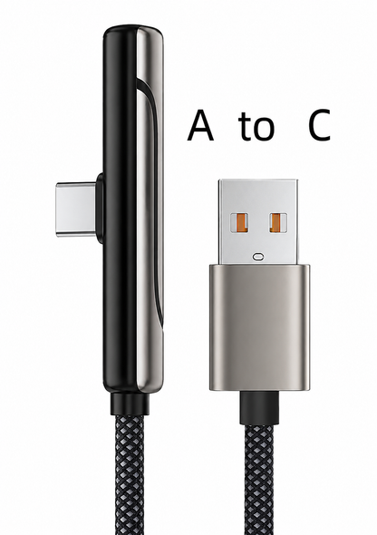 ⚡📱240W Fast Charging Cable with Built-In Phone Stand