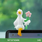 ✨Cute White Goose Car Dashboard Ornament – The Cutest Passenger in Your Car💕