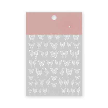 🦋 Hollow Butterfly Vein Nail Art Stickers Delicate Butterfly Details for Effortlessly Beautiful Nails