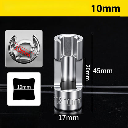 🛠️🚗9-Piece 10–22mm Hex Socket Set