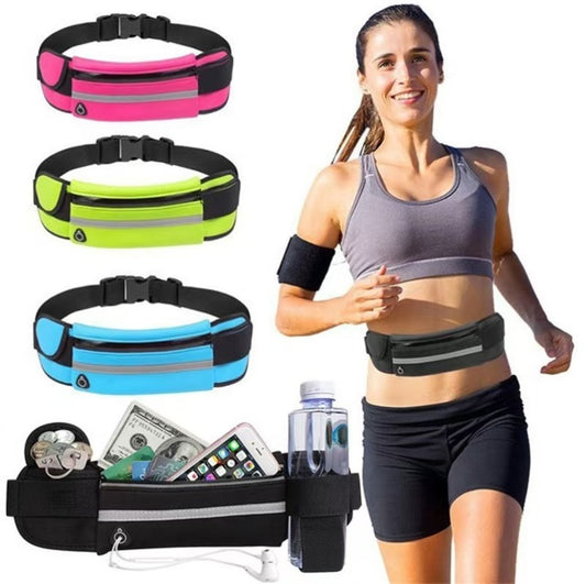 🏃‍♀️💧 Running Waist Bag – Sports Belt with Phone & Water Bottle Holder