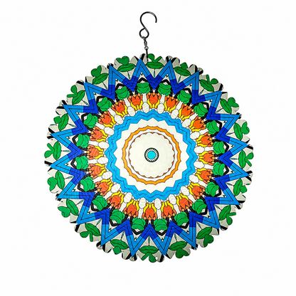 🌸 3D Mandala Wind Spinner – Colorful Outdoor Garden & Patio Decor