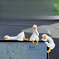 ✨Cute White Goose Car Dashboard Ornament – The Cutest Passenger in Your Car💕