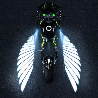 🏍️✨ Luzes LED para Mota «Asas de Anjo» – Iluminação Decorativa