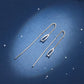 ✨💧 Long Drop Threader Earrings – Elegant Chain Earrings for Women
