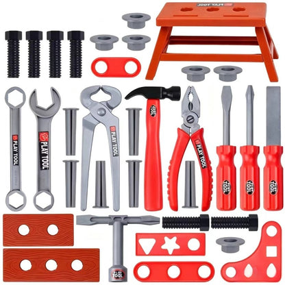 🔧🧰 38-Piece Pretend Tool Set – Kids' DIY Repair Workshop Toy