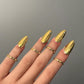 💅✨ Gouden Metalen Nagelringen – Unieke Nail Art Accessoires