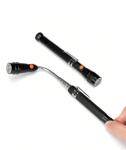 🔦🧲 Lanterna LED Telescópica – Flexível com Íman