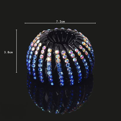 ✨ Rhinestone Bun Hair Clip for Elegant Updos and Ponytails 💎