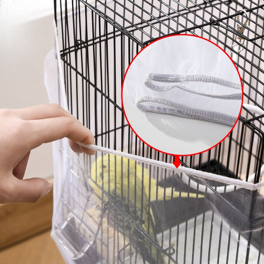 🐦✨ Capa de Malha para Gaiola de Pássaros – Mais Limpeza e Conforto para o Seu Pequeno Amigo! 💚🏡