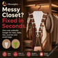 🔥Multifunctional, double-sided V-shaped clothes hanger organizer👚