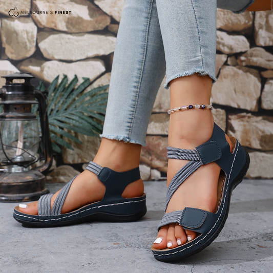 Model 2026: Nieuwe stijl orthopedische sandalen met dubbele klittenbandsluiting