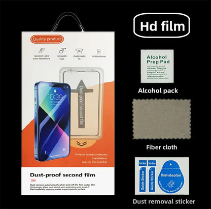 📱 Dust-Free Tempered Glass Screen Protector