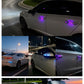 ☀️ Solar Car LED Warning Light – Rear Window Safety & Decorative Light