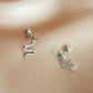 🐍 Sparkling Snake Ear Cuff Earrings – Unique Statement Jewelry with Zircon Accents