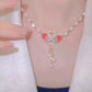 🌸🤍Pearl Camellia Flower Necklace