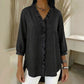 【🔥 Today's Super Low Price】Women's Casual Denim Shirt with Ruffles and V-Neck.