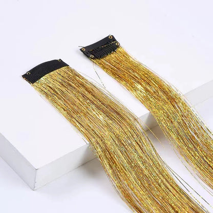 ✨ Colored Hair Extensions — Add color without dyeing your hair.