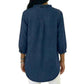 【🔥 Today's Super Low Price】Women's Casual Denim Shirt with Ruffles and V-Neck.