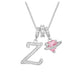 ✨ Dopamine 3-in-1 Initial Necklace with Heart Zircon Charms