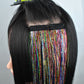 ✨ Colored Hair Extensions — Add color without dyeing your hair.