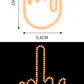 🚗 LED Car Gesture Light – Remote Control Rear Window Brake Sign Lamp