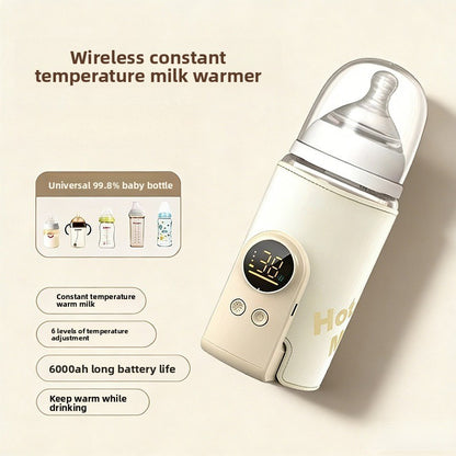 🍼 Smart Wireless Rechargeable Baby Bottle Warmer – Warm Milk Anytime, Anywhere❤️