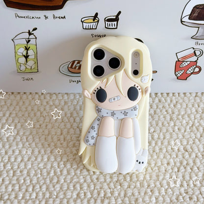 ✨Cartoon Angel Wings Girl iPhone Case | Cute Shockproof Protective Phone Cover
